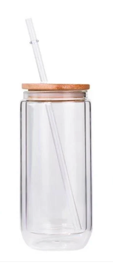 20 OZ Glass SnowGlobe Cup