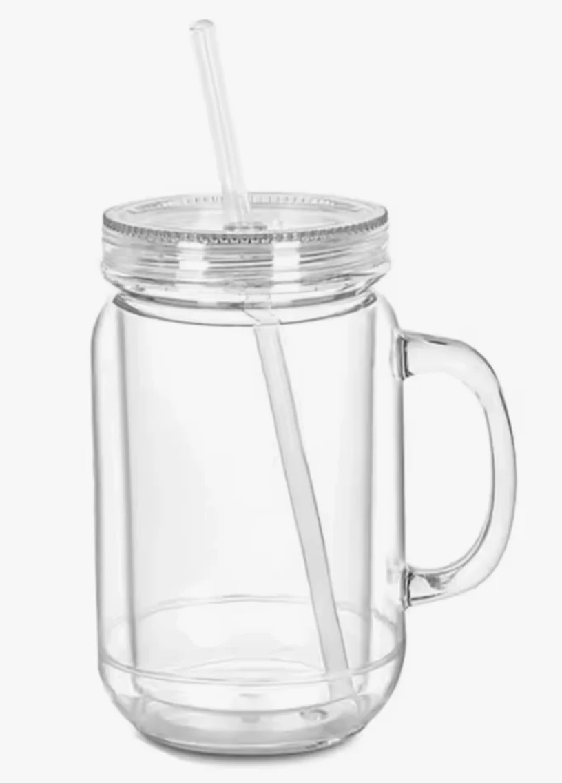 20oz Acrylic Mason Jar SnowGlobe